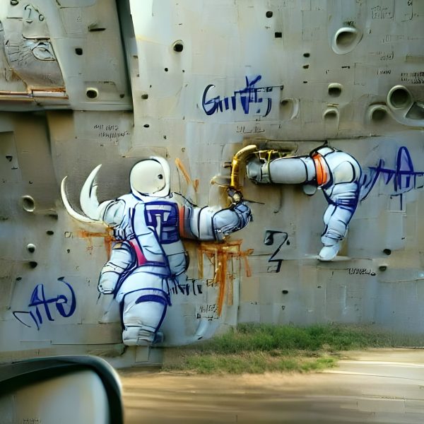 Detail Graffiti Astronaut Nomer 38