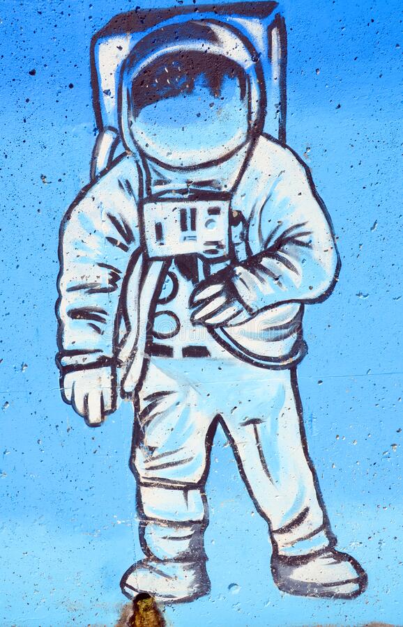 Detail Graffiti Astronout Nomer 19