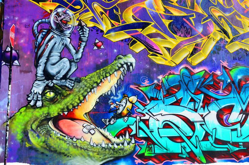 Detail Graffiti Astronout Nomer 46