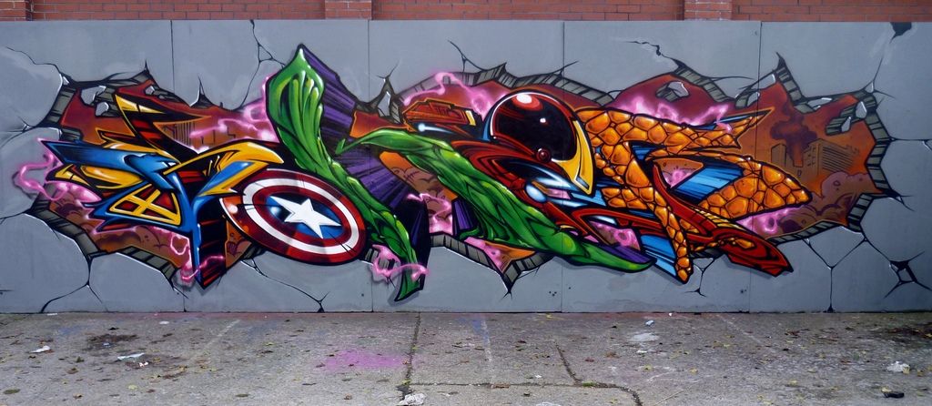 Detail Graffiti Avengers Nomer 3
