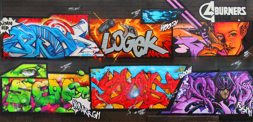 Detail Graffiti Avengers Nomer 37