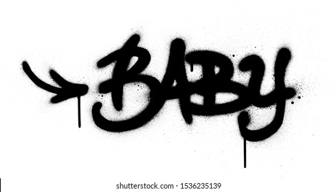 Detail Graffiti Baby Nomer 3