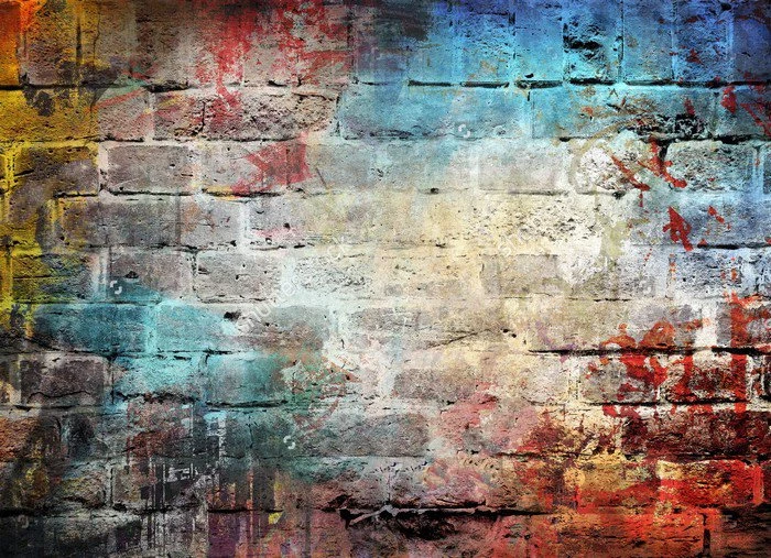Detail Graffiti Background Batu Bata Nomer 14