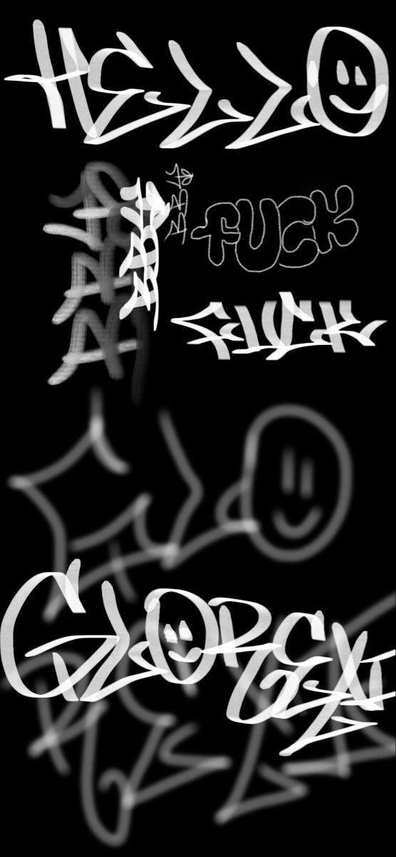 Detail Graffiti Background Hitam Abtraks Nomer 3