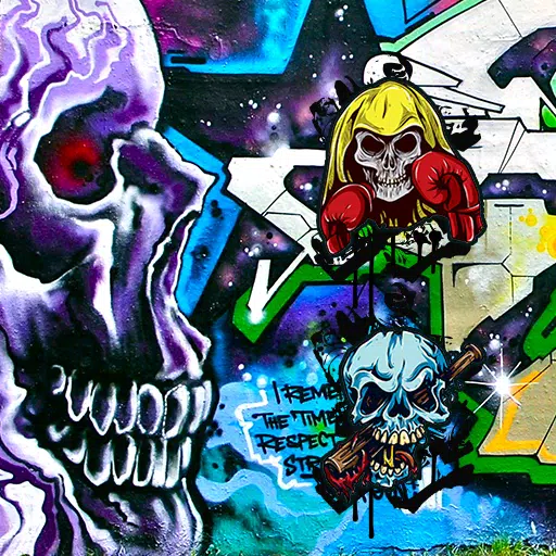 Detail Graffiti Background Merah Nomer 24