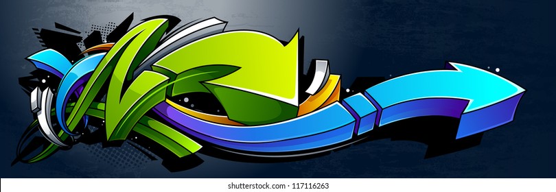 Detail Graffiti Background Vector Nomer 26