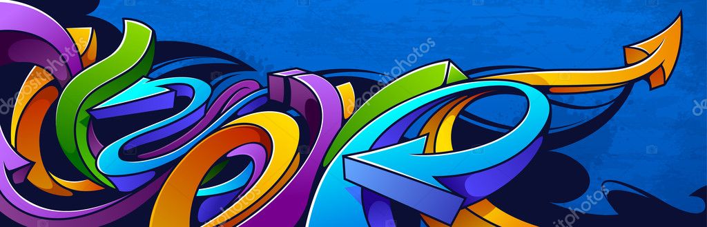 Detail Graffiti Background Vector Nomer 30