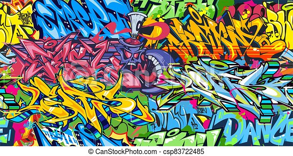 Detail Graffiti Background Vector Nomer 56