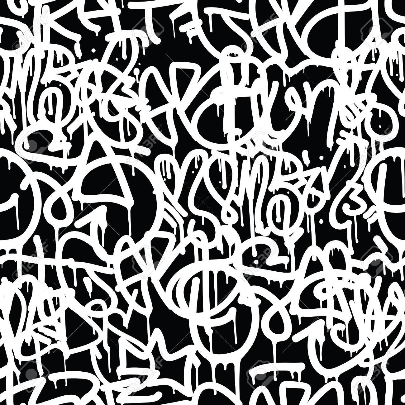 Detail Graffiti Background Vector Black Nomer 12