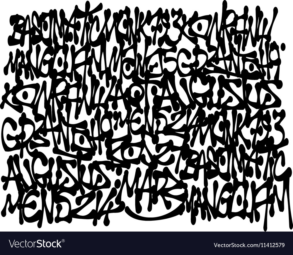 Detail Graffiti Background Vector Black Nomer 19