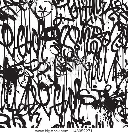 Detail Graffiti Background Vector Black Nomer 25