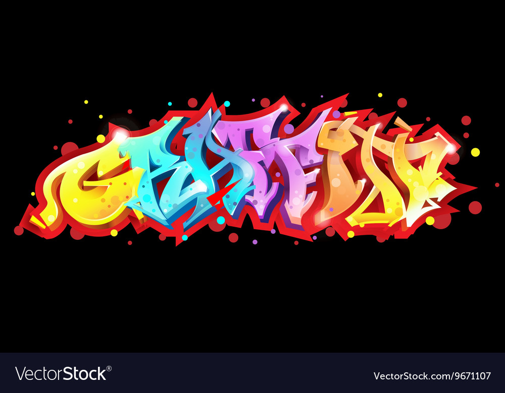 Detail Graffiti Background Vector Black Nomer 56