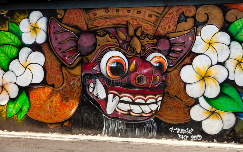 Detail Graffiti Bali United Nomer 53