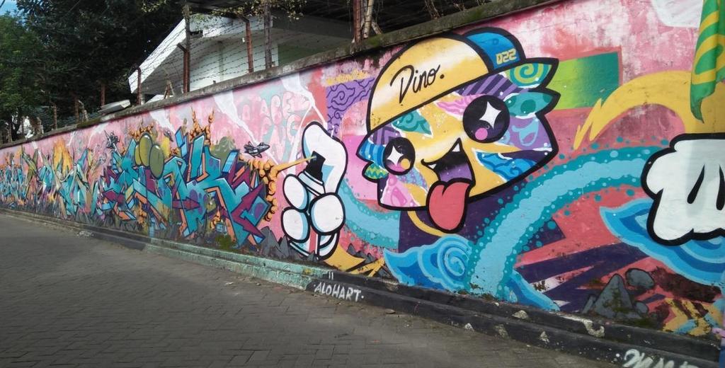 Detail Graffiti Bandung Jalan Merdeka Nomer 38