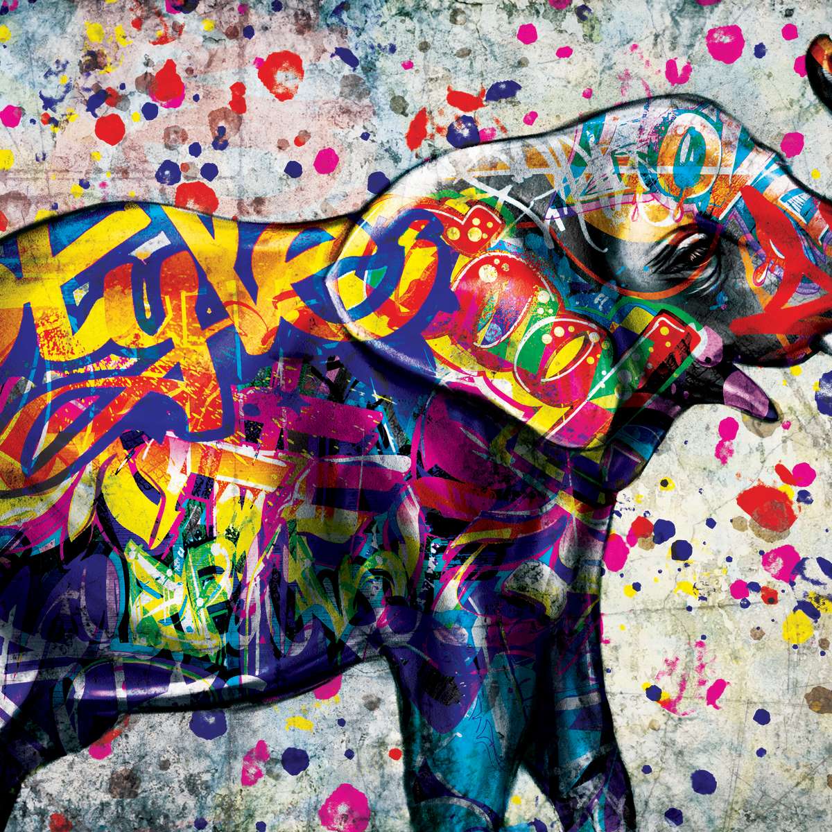 Detail Graffiti Based Prints Nomer 3