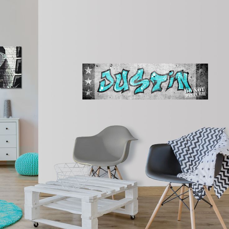 Detail Graffiti Behang Met Eigen Naam Nomer 45