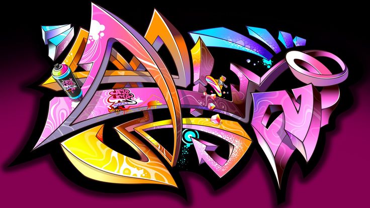 Detail Graffiti Black And Pink Hd Nomer 44