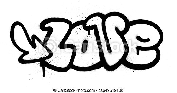 Detail Graffiti Black And White Nomer 18