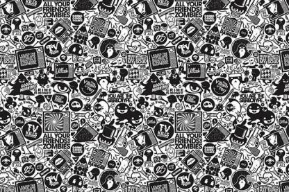 Detail Graffiti Black And White Nomer 56