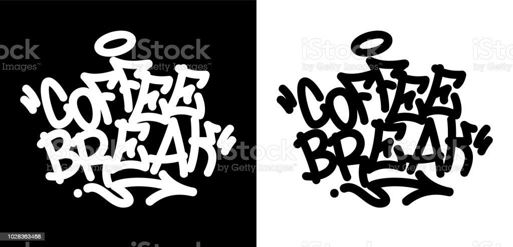 Detail Graffiti Black And White Coffee Nomer 15