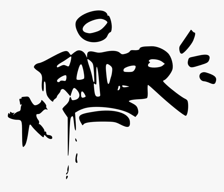 Graffiti Black And White Png - KibrisPDR