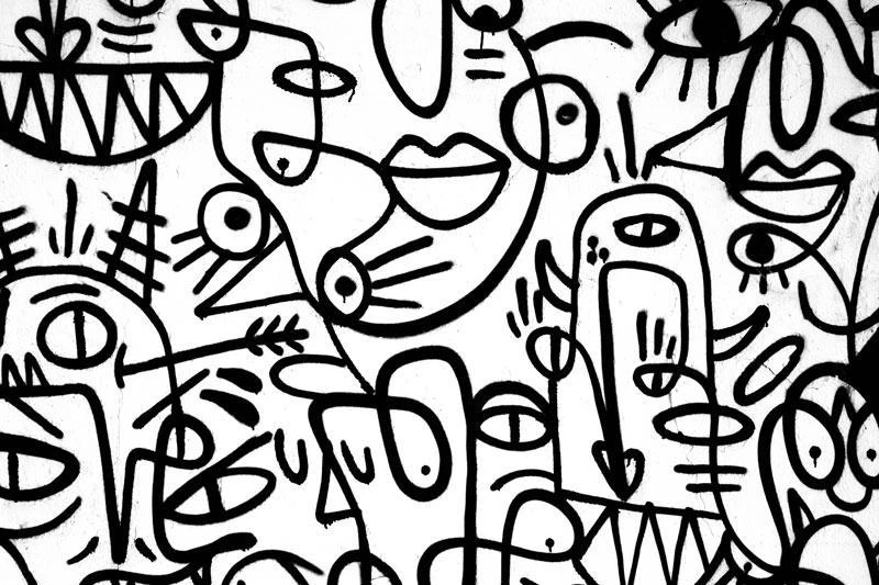 Detail Graffiti Black And White Png Nomer 12