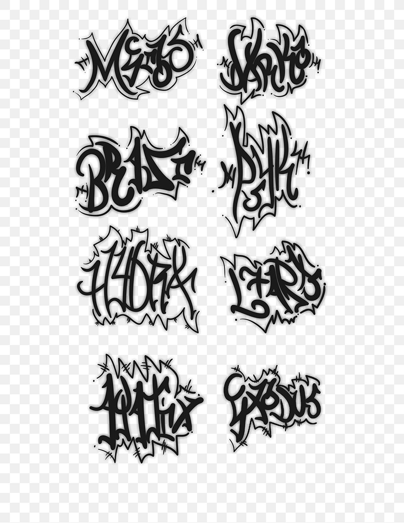 Detail Graffiti Black And White Png Nomer 43