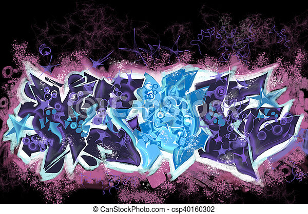 Detail Graffiti Black Background Nomer 43
