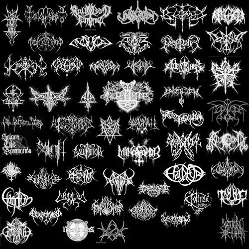 Detail Graffiti Black Metal Nomer 9