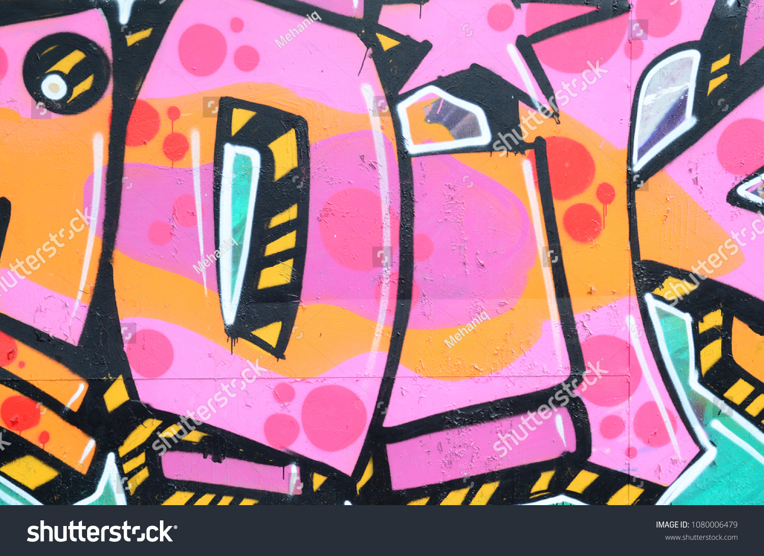 Detail Graffiti Black Pink Nomer 51