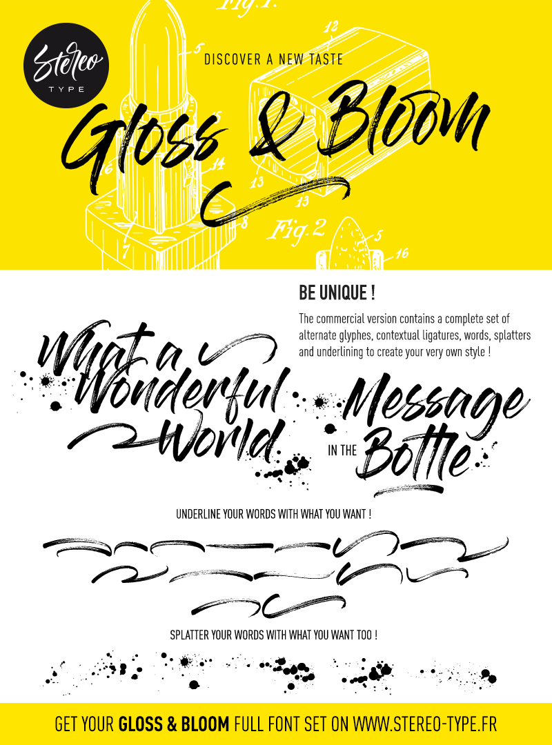 Gloss And Bloom Font 1001 - KibrisPDR