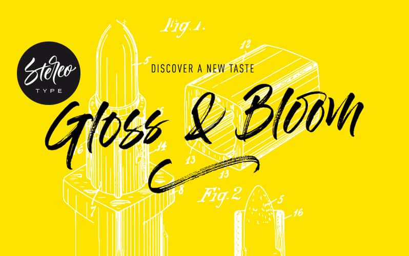 Detail Gloss And Bloom Font 1001 Nomer 3