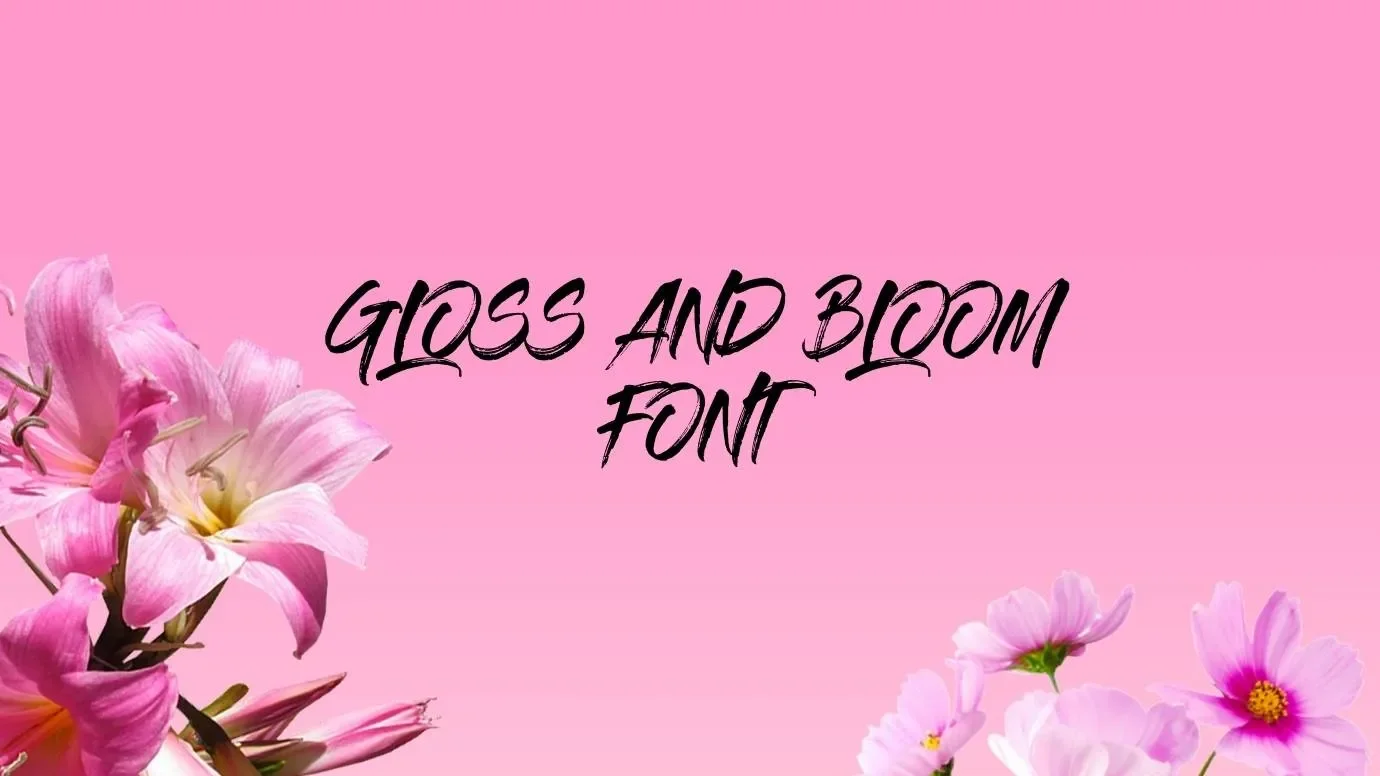 Detail Gloss And Bloom Font 1001 Nomer 33