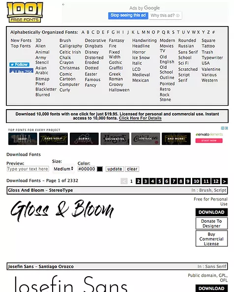 Detail Gloss And Bloom Font 1001 Nomer 38