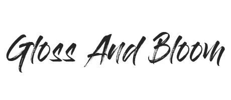Detail Gloss And Bloom Font 1001 Nomer 6