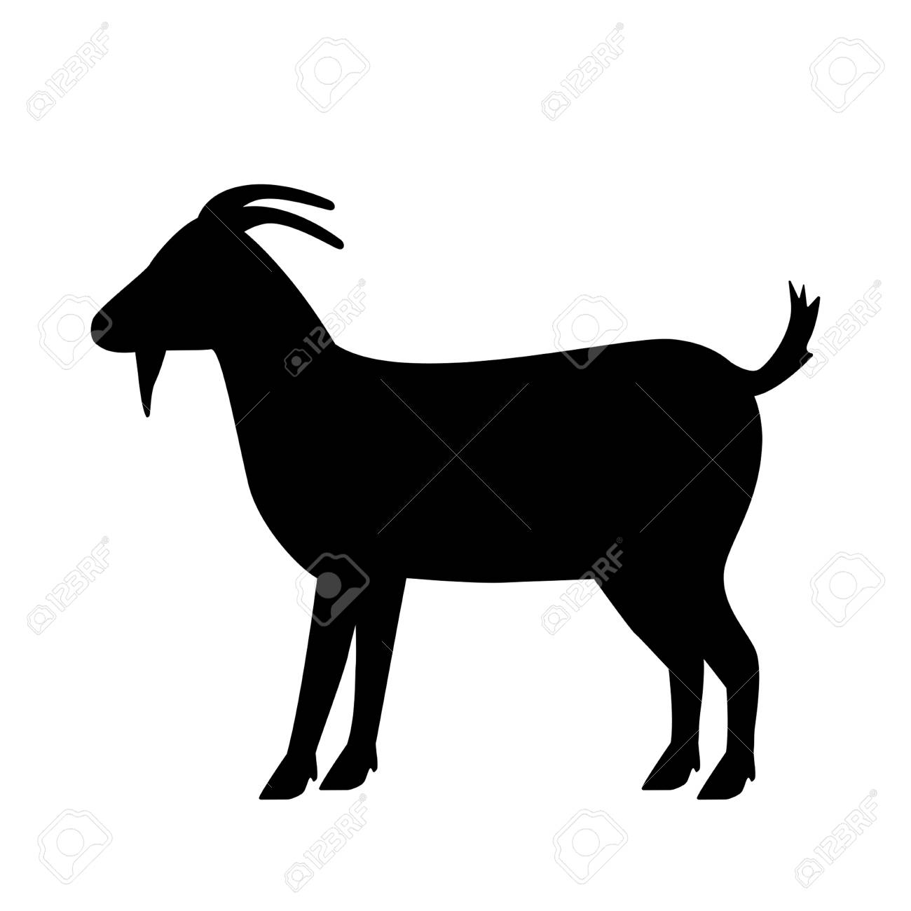 Detail Goat Clipart Silhouette Nomer 3