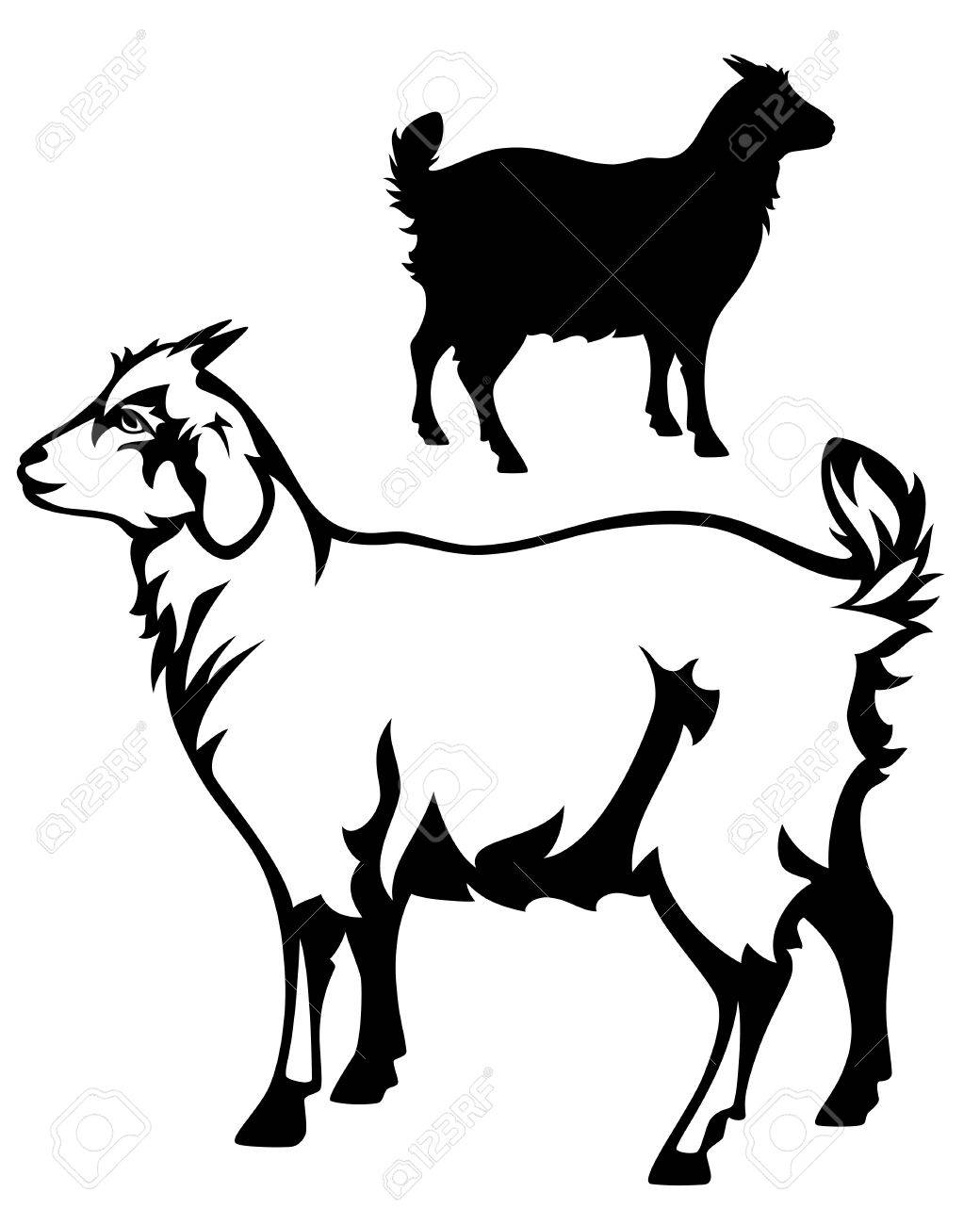 Detail Goat Clipart Silhouette Nomer 31