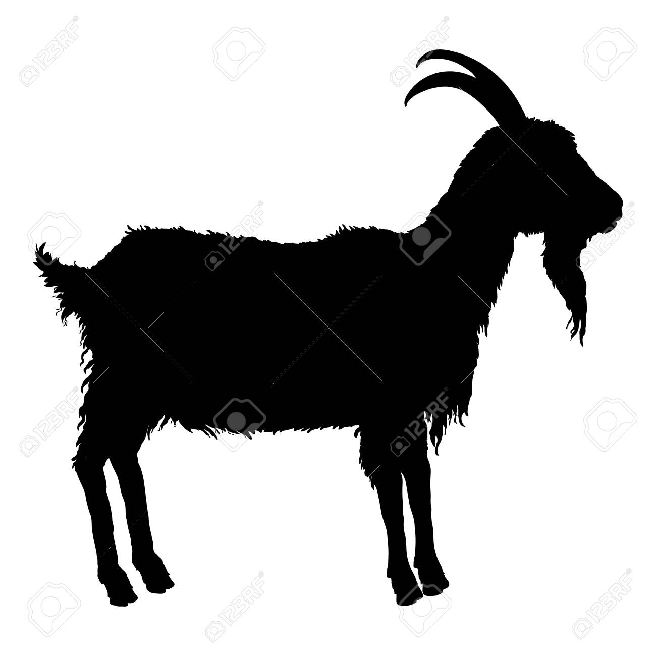 Detail Goat Clipart Silhouette Nomer 52