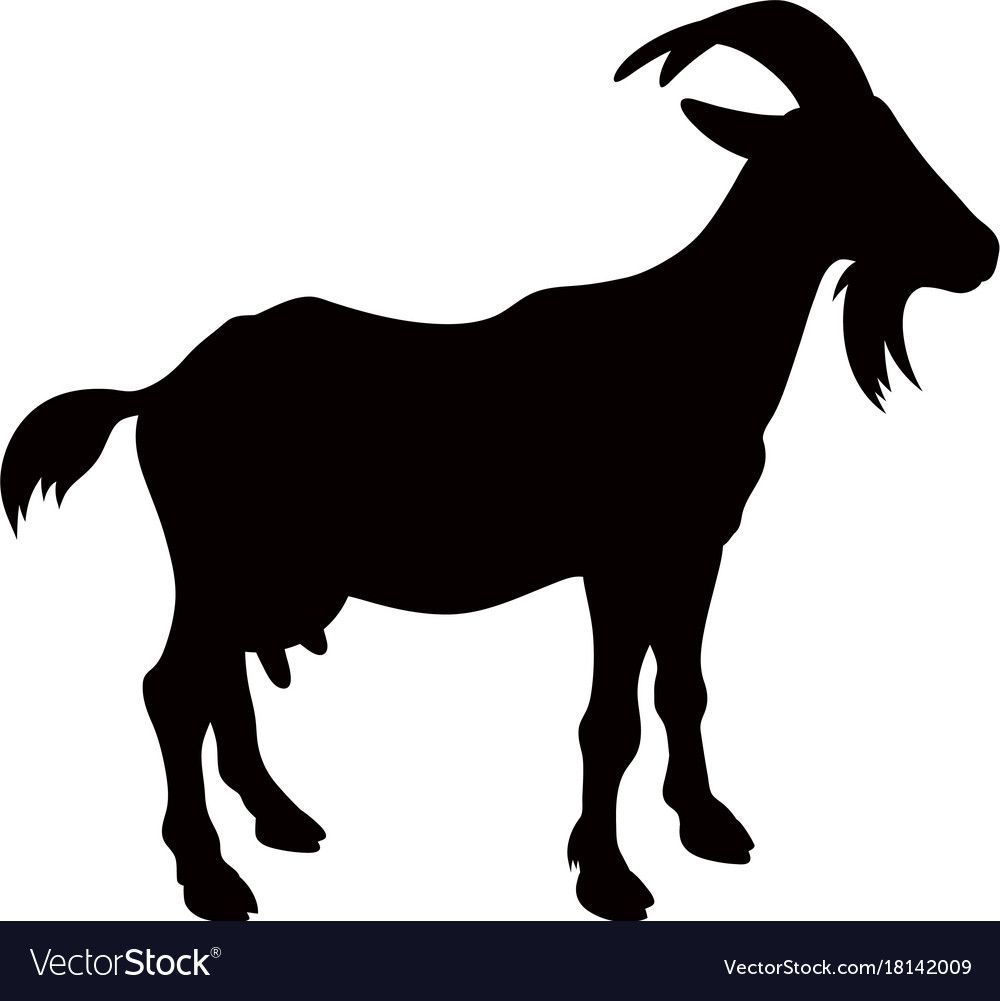 Detail Goat Silhouette Clip Art Nomer 5