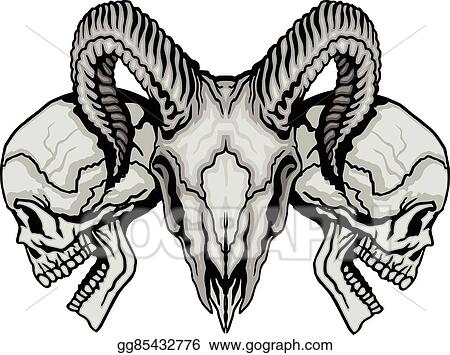 Detail Goat Skull Clipart Nomer 51