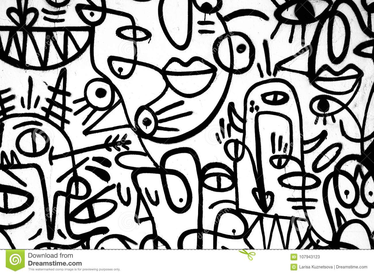 Detail Graffiti Black White Wallpaper Nomer 12