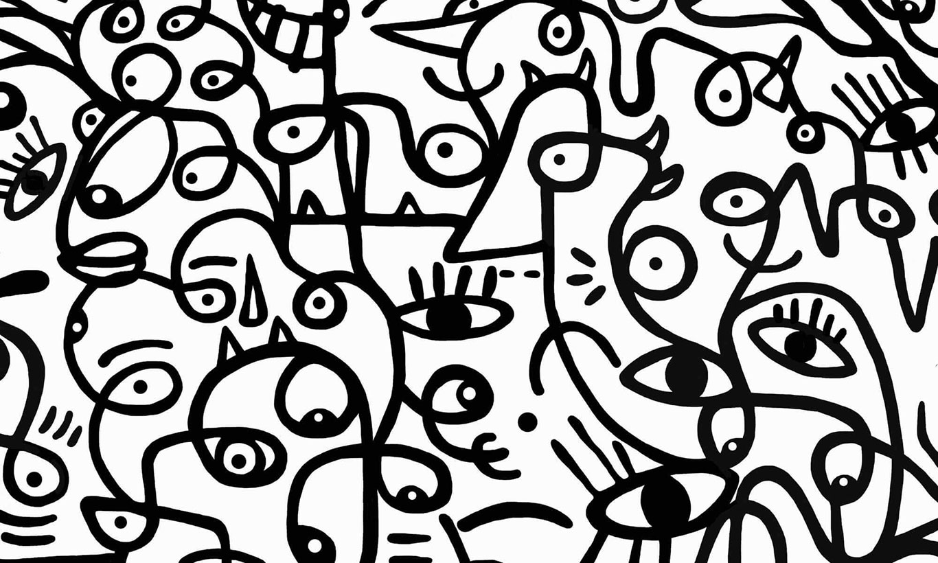 Detail Graffiti Black White Wallpaper Nomer 17