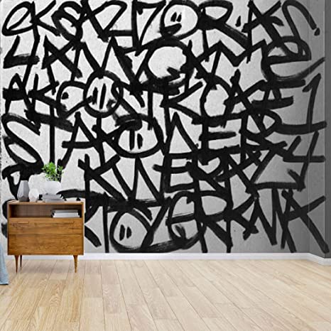 Detail Graffiti Black White Wallpaper Nomer 27