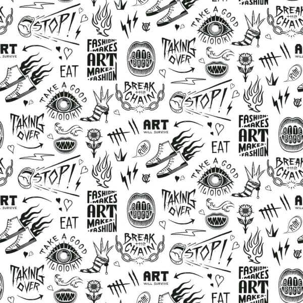 Detail Graffiti Black White Wallpaper Nomer 48