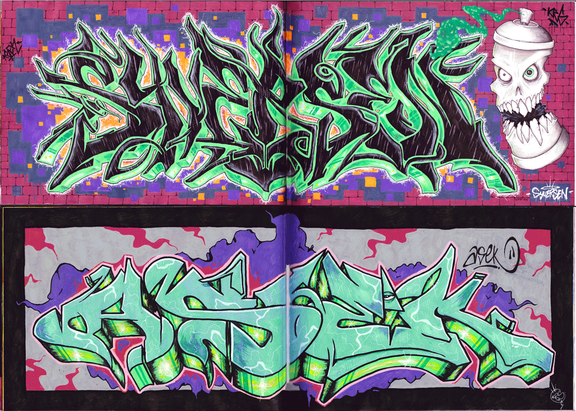 Detail Graffiti Blackbook Nomer 13