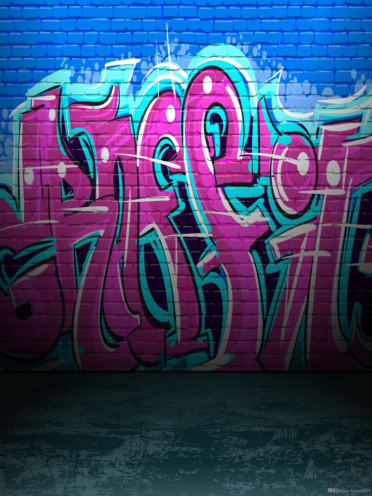 Detail Graffiti Blue Nomer 19