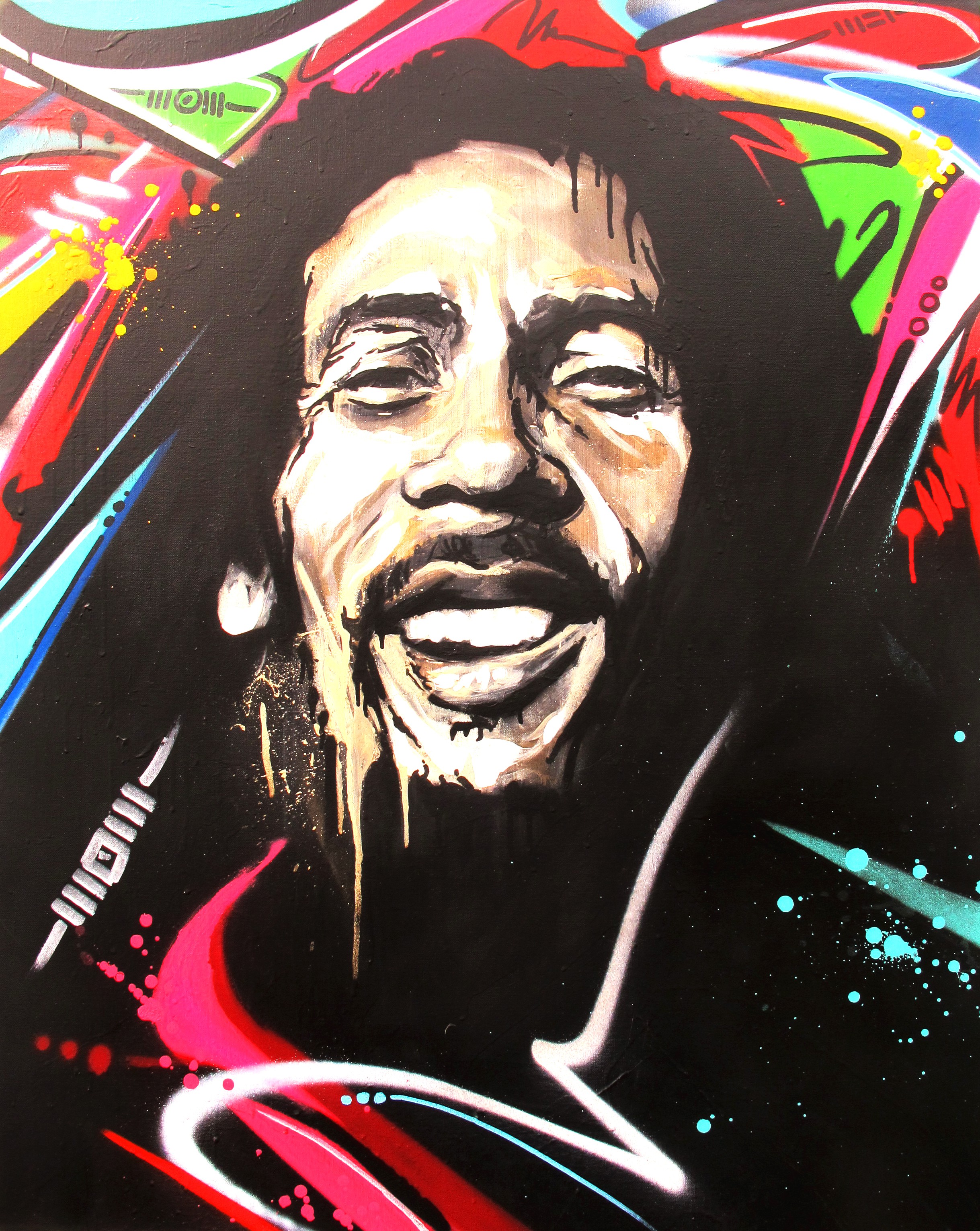 Detail Graffiti Bob Marley Nomer 34