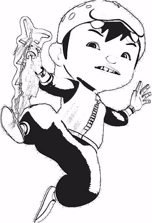 Detail Graffiti Boboiboy Nomer 2