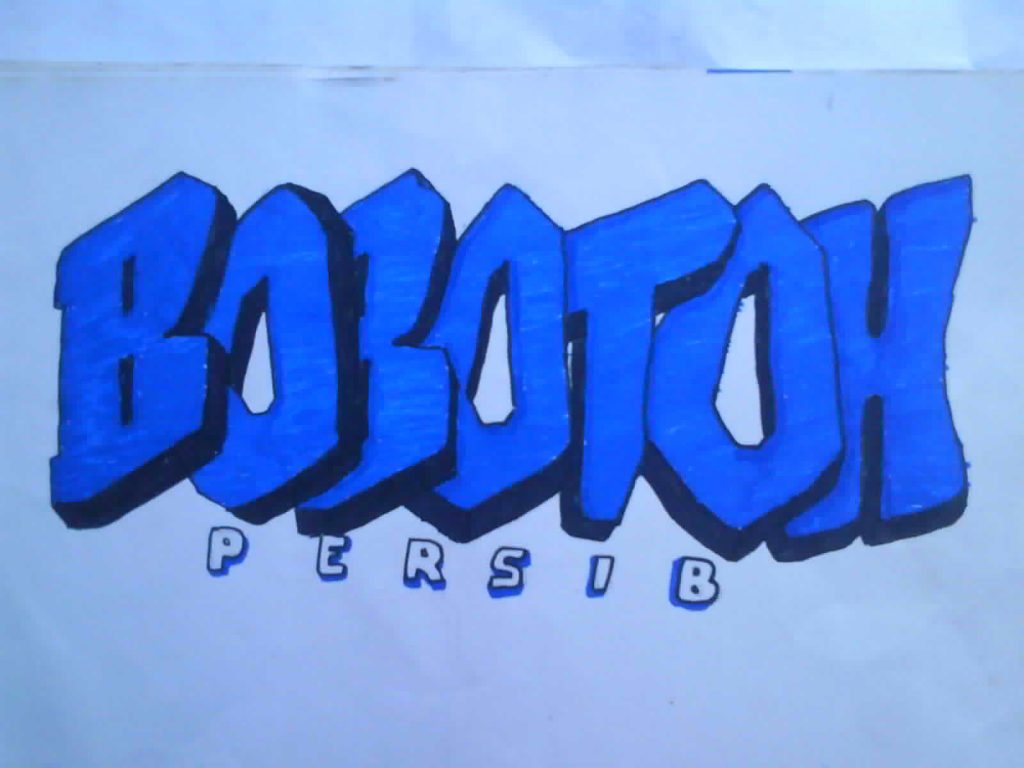 Detail Graffiti Bobotoh Persib Nomer 5