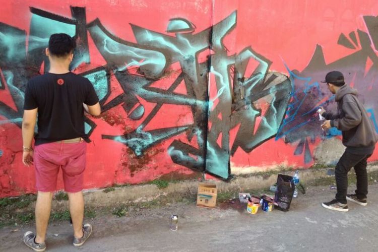 Detail Graffiti Bomber Persib Nomer 15